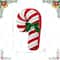 Glitzhome® 15.75" Hooked Christmas Candy Cane Pillow
